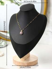 Velvet Portrait Necklace Display Pendant Organizer Jewelry Display Stand Jewelry Mannequin Bust Necklace Pendant Window Display