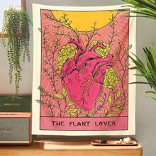 Tarot Plant Lover Tapestry, Witchcraft Bohemian Style, Tapestry Wall Hanging, Home Decoration, Decorative Tapestry School Decor School Surprise Dormitory Decor Back To School
