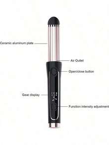 Rizador de aire frío, plancha para rizar el cabello 2 en 1, rizador y alisador para todo tipo de peinados, 3 temperaturas ajustables, protección capilar con tecnología de aire frío - Tipo de Enchufe A USA (110-127V) - Ver 2