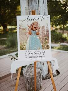 Customized Baby Shower Sign,Birthday Party Welcome Sign, Birthday Welcome Sign Photo, Birthday Party Sign, Party Welcome Sign, Party Sign, Welcome Sign, Mother's Day, Father's Day, Graduation Season Gifts Back To School,Multi-Functional,Ornamental,Letter,Stylish,Modern,Colorful,Cute,Adorable,Casual,Custom,Personalised,Unique,Customized,Ideal Gifts For Him,Ideal Gifts For Her