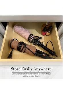 隔热卷发垫袋便携式旅行硅胶垫 1 件超耐热时尚适用于沙龙直发器、卷发器和发型设计工具速冷、通用套、返校、旅行度假必备品、女士发饰