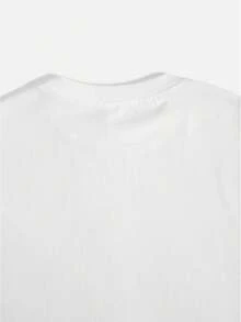 Women's Casual Am Coast Graphic T-Shirt, Round Neck, Short Sleeve, Knit Fabric, 180g, Lemon & Striped Print, Regular Fit, Machine Washable, White, Casual Wear |   Coastal Theme Shirt |   Regular Fit Shirt, Ladies T Shirts - 白色 - 查看 3