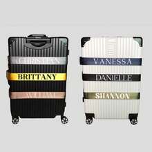 Personalized Suitcase Luggage Strap,Embroidered Bag Belt, Security Luggage ID Tag, Gifts For Her, Travel Accessories - Multicolor - View 3