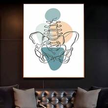 1 pièce Affiche murale de peinture d'art d'anatomie médicale abstraite, décoration de maison, salon, chambre à coucher, bar, cadeau optionnel avec cadre - Multicolore - Voir 20