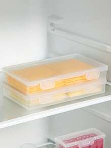Butter Cheese Sub-Packaging Storage Box,Cheese Slices Fresh-Keeping Box,Transparent Cheese Container,Kitchen Accessories
