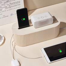 Power Cord Plug Board Storage Box, Anti-electric Shock Child Safety Wire Organizer For Phone Tablet Charger Cable
