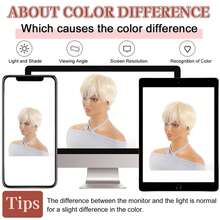 Pixie Cut Wig For Women - Short Layered Straight Synthetic Hair With Bangs,Light Beige Tones, Daily Use & Special Occasions - 米色 - 查看 8