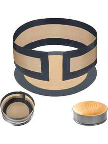 2 件/4 件不粘硅胶烘焙垫 - 可重复使用的耐热垫，圆形硅胶烤盘，防止蛋糕粘在底部和侧面，适用于饼干、马卡龙、面包、糕点 - 易于操作和清洁，烘烤均匀，设计精美 - 彩色 - 查看 13