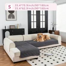 2 piezas Funda para sofá en forma de L, Protector de sofá para mascotas, Funda de sofá antideslizante y duradera, Apta para sofá en forma de L izquierdo/derecho, Lavable a máquina