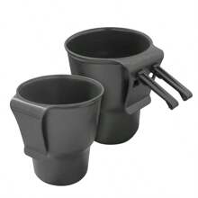 1pc/2pcs Beige/Black/Brown/Random Color Car Trash Bin, Car Air Vent Cup Holder & Trash Can, Suitable For Sedan, Pickup, SUV, RV And Other Car Air Vent, Cup Holder Locations