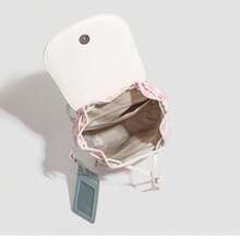 Korean Sweet Lattice Color Collision School Bag Female 2025 New Model Large Capacity Commuter Handbag School Style Small Backpack Lily Perfectly Matches Your Style Of Dress, Shows Your Beauty, And Sends The Best Holiday Birthday Gift For Yourself And Your Family