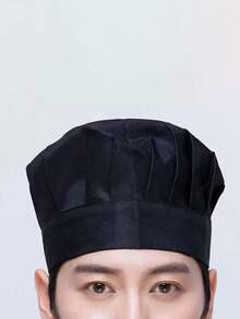 2pcs Adjustable Elastic Chef Hat For Adults, Baking Kitchen Cooking Hats - Multicolor - View 2