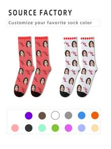 1 par de calcetines personalizados con rostro, Calcetines personalizados para el Día de las Enfermeras, Calcetines impresos personalizados, Calcetines divertidos con rostro personalizado, Calcetines con foto personalizada, Pon cualquier rostro en los calcetines, Regalo de aniversario, Regalo de San Valentín, Regalo de cumpleaños, Regalo de boda, Regalo del Día de la Madre, Regalo del Día del Padre, Regalo para el mejor amigo