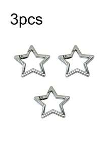 Metall Stern Federschnalle, O-Ring kann Handtaschenriemen-Schnalle öffnen, Outdoor Camping und Wandern Zubehör, DIY Taschenanhänger, Autoschüsselbundverbindung, DIY Anhänger Öffnungsring, Taschengurt Verbindungsschnalle, DIY Anhänger