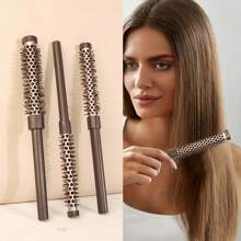 3 In 1 Small Round Brush Kit, 3/7 1/2 5/8 Inch Barrel HairBrush For Blow Drying, Soft Bristles Style Volumize Hair Brush For Women Men, Short Hair, Bangs, Roots, Curling, Straight - #11/ #13/ #16 Round Brush Set