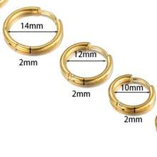 3 pièces/set de boucles d'oreilles créoles personnalisées, convenant pour le port quotidien