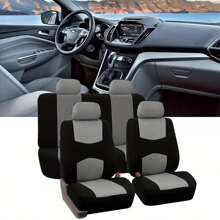 Four Season Universal Seat Cover Car Seat Cover Crescent 9-Piece Set 5-Seat Full Car Flat Seat Cover
