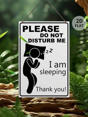 1 pieza Letrero colgante de pared de madera, "Por favor, no molestar, estoy descansando" Decoración para dormitorio y entrada de la sala de estar, Tamaño: 30 cm x 20 cm x 0,3 cm, Viene con cuerda