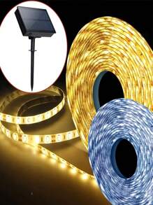 Outdoor Solar LED Lichtstreifen, dekorative Gartenbeleuchtung, wasserdichte Seilbeleuchtung, geeignet für Gärten, Parks, Wohngebiete, Höfe, Veranden, Pavillons, Weihnachten, Durchgänge, Häuser, Innenhöfe, Sonnenschutz, Dachtraufen Dekoration, Märchengärten, Heimdekoration, Weihnachtsdekorationen, 1200mAh