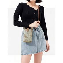 Cute Crossbody Purse Cell Phone Bags For Women - Leather Cellphone Wallet Purse With Adjustable Shoulder Rope, Lightweight Shoulder Handbags Wallet - 棕色 - 查看 4