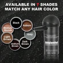 Adglamfu Hair Building Fibers - Natural, No-Mark Fiber For Fuller, 15g Spray-On Formula With Bottle, Perfect For Dates & Parties - 彩色 - 查看 7