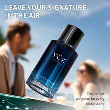 YCZ Men's Cologne Eau De Toilette - Fresh Citrus & Spicy Notes | Warm Amber Base | 1.7oz Long-Lasting Fragrance | Perfect Gift For Dad, Boyfriend – Valentine's Day, Father's Day, Christmas Presents With Elegant Packaging - Navy Blue - View 9