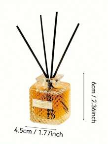 1 bottiglia di olio essenziale di lavanda in vetro con diffusore in canna, 50 ml, serie di aromaterapia da viaggio, profumazione per la casa, adatto per camera da letto, soggiorno, bagno, durevole, molto adatto per Natale, Ognissanti, laurea, Ringraziamento, San Valentino