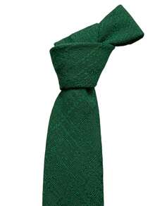 top ties 男士打結領帶，適用於正式場合和商務裝 - 墨綠色 - 查看 3