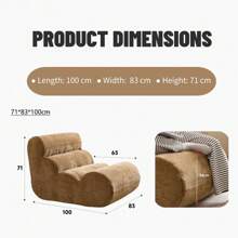 009 Light Luxury Slouchy Sofa, A Tatami-Style Single Chair. It Offers A Full Sense Of Comfort, Is Resistant To Getting Dirty, And Is Convenient To Clean. It's A Vintage-Style Leisure Chair Designed For The Living Room And Balcony.
