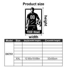 1pc Custom Name Soccer Player Wall Decal, Personalized Boy Name, Football Wall Stickers, Custom Boy Name Soccer Player, Personalized Soccer Decal-Ornaments,Home Decor,Wall Decor,Room Decor,Living Room Decor,Bedroom Decor,Bathroom Decor,Kitchen Decor,House Decor,Personalised Gifts,Graphic Print - Multicolor - View 31