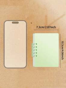 1/6pieces Portable Pocket Notebook, Morandi Mini Notebook, Portable Pocket Loose Leaf Notebook With High Appearance, Portable Notepad, Memo Diary, Schedule, Organizer Of School, Office And Study Supplies Agendas