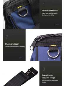 BOSCH Professional Tool Bag 34x24cm Waterproof Wear-Resistant(Manually Measured, Possible Error Of 1-3cm)