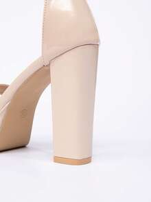 Women's Platform Strap High Heel Sandals, Suitable For Single's Party, Outing, Wedding, Spring, Apricot,Summer Outfits - Apricot - View 12