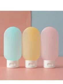 1set Travel Cosmetic Refillable Bottles, Portable Toiletry Bag Set With Spray Bottles, Lotions, Shampoo, Creams, Empty Jars (Random Card), Portable Accessories Storage - Multicolor - View 7