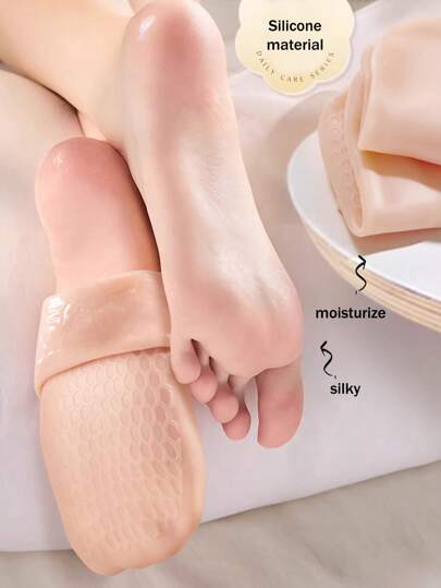 1/2 Pair Waterproof Beach Socks, Soft Bottom Snorkeling Diving Socks, Elastic Prevent Cracking Moisturizing Socks, Unisex Silicone Casual Socks
