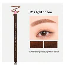 HENGSI 深棕色眉笔，无需削尖，颜色自然，防汗，持久不晕染，适用于眉毛、眼线、唇线，显色度高，适合初学者和专业化妆师，毕业、生日、节日、夏季、秋季、Y2K风格，用途广泛，适合女性化妆、派对、海滩、旅行、露营、户外活动、校园旅行、节日装饰，也是一份很棒的礼物。 - 彩色 - 查看 17