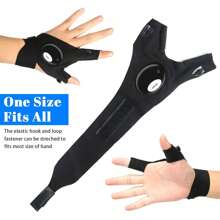 LED Illuminated Fishing Gloves For Emergency Repair, Night Fishing Lighting Gloves, Finger Lights Gloves