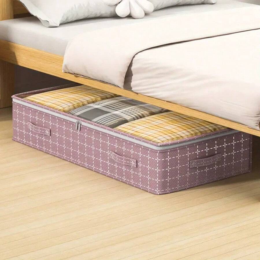 Extra Large Under Bed Storage Bag | Breathable Foldable Clothes, Quilt And Sheet Organizer - Space Saving Bedroom Solution