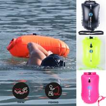 Bolsa Flutuante Impermeável para Armazenamento Externo, Alta Capacidade Fácil de Inflar, Separação Seca e Úmida em PVC Grosso, Boia de Natação, Essenciais de Praia, Acessórios de Praia, Flutuador de Piscina