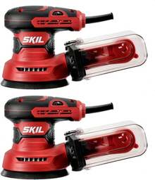 SKIL 5" Random Orbital Sander With Cyclonic Dust Box &Amp; 3pc Sanding Sheet - SR211601, Multicolor - trắng - Xem 3