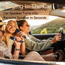 KZ DS-K2 Karaoke Companion Wireless Microphone Dynamic Bluetooth 5.3 DSP Mixer System Machine RGB Colorful Light 3.5mm AUX Amplifier Host