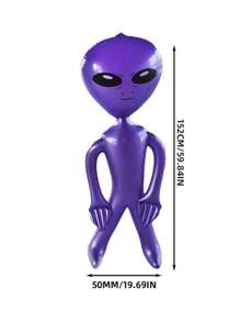 1pc 29/59 Inches Inflatable Alien Decorations,Inflatable Alien Balloons For Pool Party, Birthday, Halloween, Alien-Themed Party