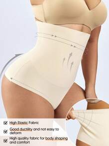Tangas elásticos de alta cintura con efecto de levantamiento de caderas y control de abdomen para mujeres de talla grande
