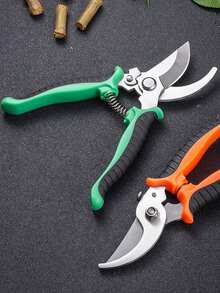 3pcs Upgraded Stainless Steel Gardening Pruning Shears, Flower & Tree Pruner, Fruit Picking Tool-Green, Suitable For Camping Christmas For Holiday Gift Giving
