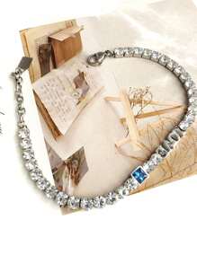 1pc Stainless Steel Bangle Bracelet, Unisex Party Gift