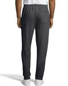 Hanes Mens EcoSmart Fleece Jogger Sweatpant With Pockets, L, Charcoal Heather - 深灰色 - 查看 2