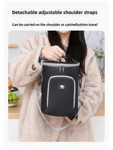 1/2pcs Insulated Lunch Bag, Thick Material, PEVA Leakproof Ice Pack, Large Capacity Portable Lunch Bag, Outdoor Picnic Bag, Essential For Back To School Season - Multicolor - View 12