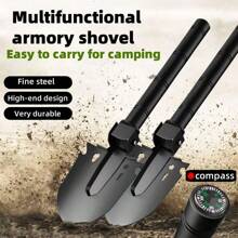 1. A Stainless Steel Outdoor Multi-Functional Shovel