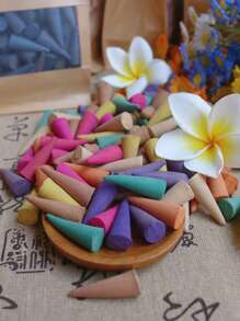 Cone Incense Sticks With Multiple Fragrance Types, Natural Plant-Based Aromatherapy Blend, Perfect For Meditation, Relaxation, Stress Relief, Sleep, Air Purification & Fragrance Therapy, DIY