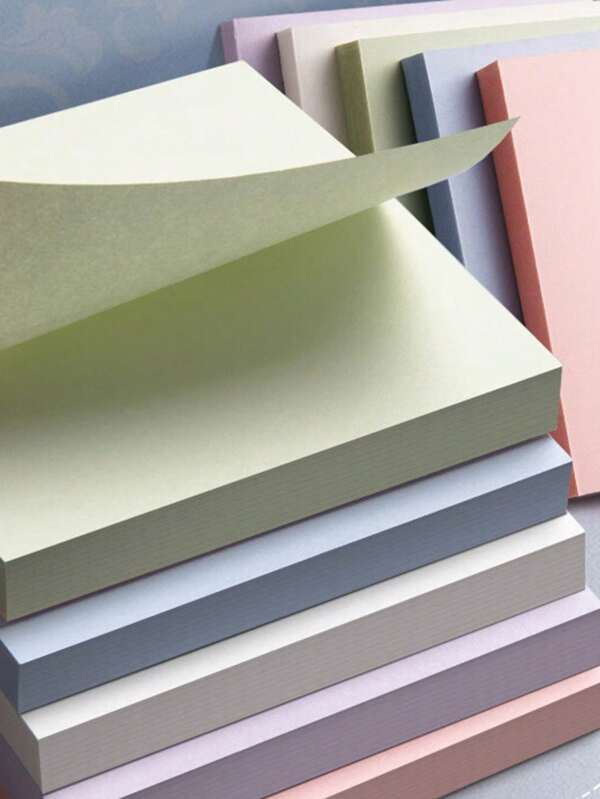 500pcs/400pcs/300pcs/200pcs/100pcs Colored Sticky Notes, Suitable For Work, Study, Leaving Messages, And Taking Notes. Students Use Sticky Note Paper With Small Tags, Strong Adhesion, Solid Color Office Message Notes Self-Adhesive, Multiple Colors To Choose Fromschool Supplies,Back To School